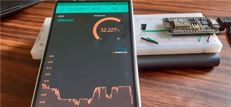 ESP8266 NodeMCU + LM35 + Blynk (IOT Weather Station/ Digital Temp Sensor)