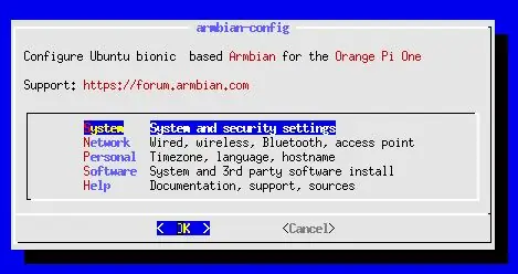 Nakonfigurujte si konzolu Orange Pi (4800 Baud, terminál Minitel1b-80)