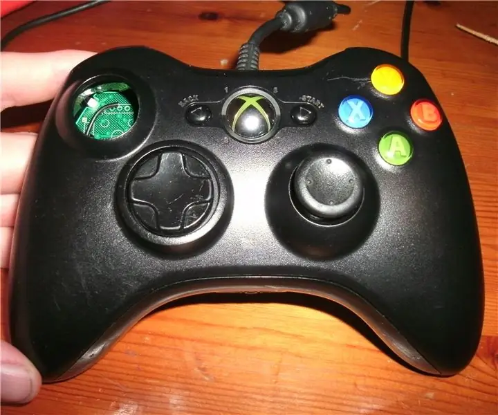 Mod de direcție accelerometru / giroscop controler Xbox 360: 7 pași