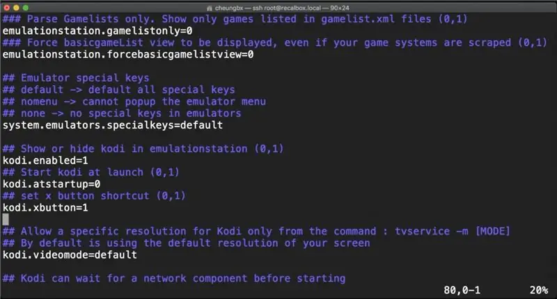 Modificar configurações de recalibragem para botões do controlador GPIO