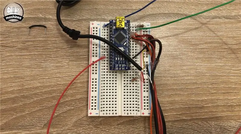 Montering av elektronikk på et brødbrett