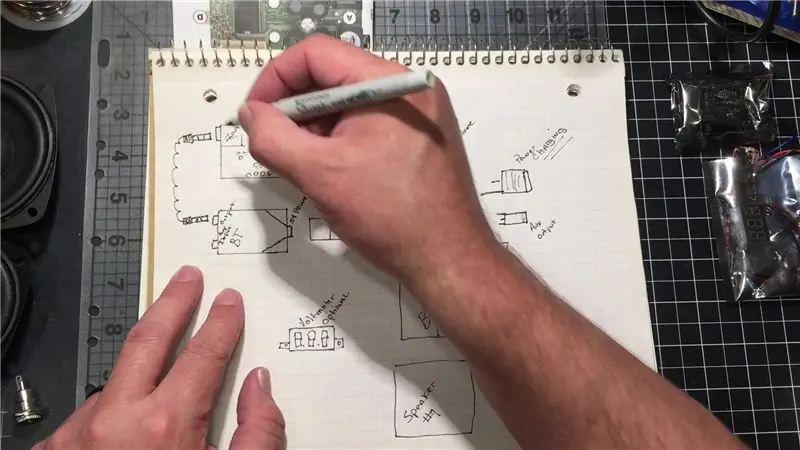 Buat Litar / Gambar untuk Ikut Semasa Membangunkan Pembesar Suara Bluetooth Anda