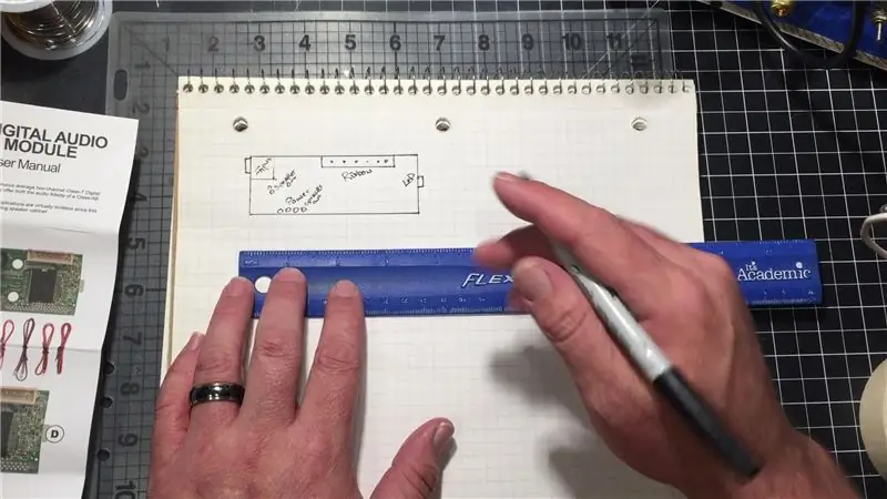 Creeu un circuit / imatge que cal seguir quan es construeixi l'altaveu Bluetooth