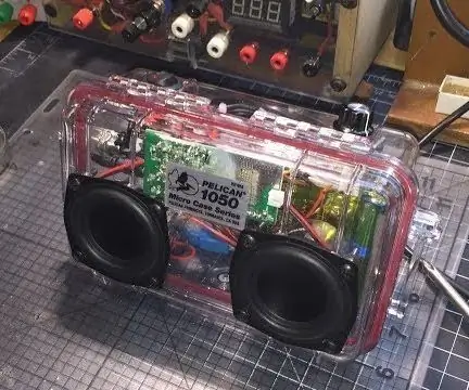 DIY Pelican 1050 Bluetooth Speaker Dayton Audio: 14 βήματα (με εικόνες)