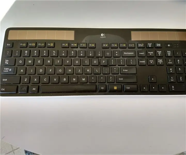 Desmontagem do teclado solar Logitech K750: 6 etapas