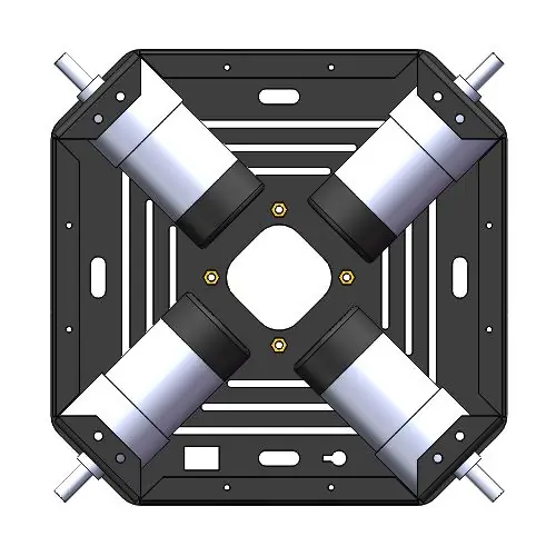 Moteur fixé au châssis