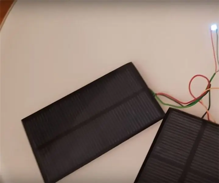 Led Solar Powered: 3 βήματα (με εικόνες)