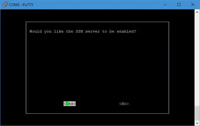 Aktiverar SSH