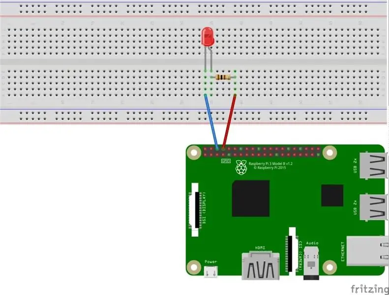 LED mirksi su Raspberry Pi | Kaip naudoti GPIO kaiščius „Raspberry Pi“