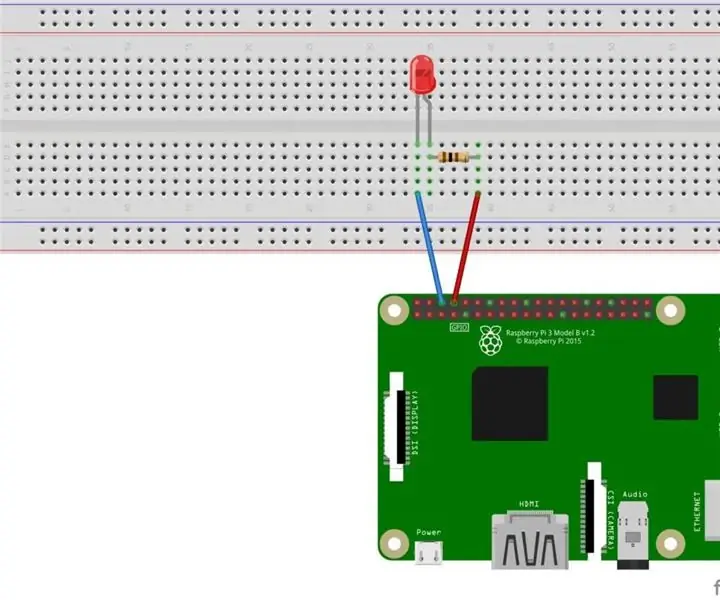 LED villog Raspberry Pi - A GPIO csapok használata a Raspberry Pi -n: 4 lépés