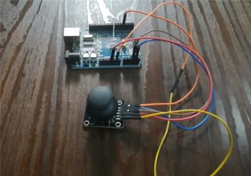 Hoe kan u 'n dubbele as -joystick koppel met Arduino Uno