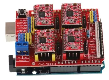 Robot Mecanum Omni Wheels With GRBL Stepper Motors Arduino Shield