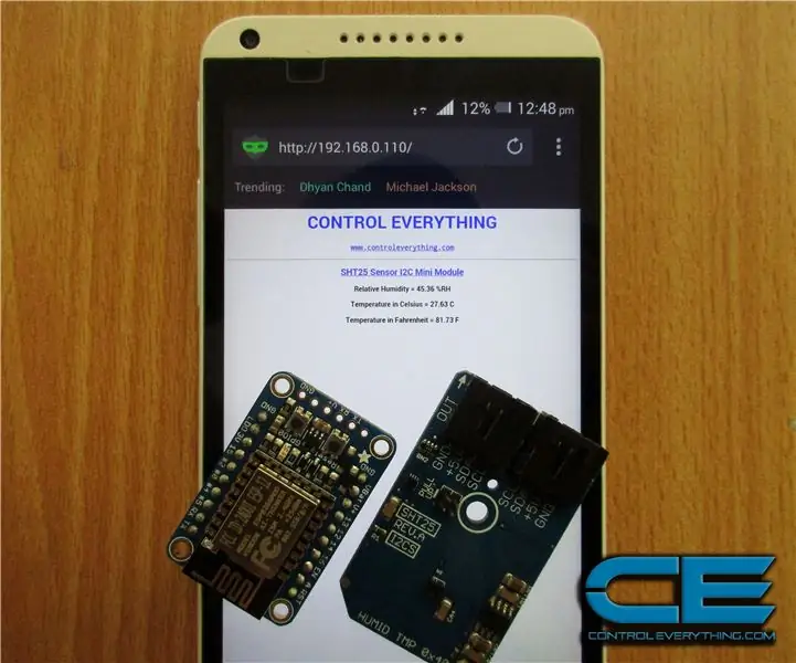 ESP8266 Уеб сървър за мониторинг на времето (без Arduino): 4 стъпки