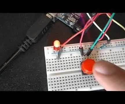 Visuino Cómo usar un botón como entrada para controlar elementos como el LED: 6 pasos