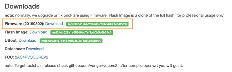 Laai nuutste firmware