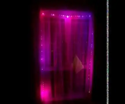 Decoración de ventana con luz navideña controlada por WiFi: 4 pasos