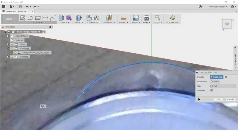 Disegna l'interfaccia dell'oggetto