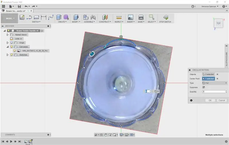 Disegna l'interfaccia dell'oggetto