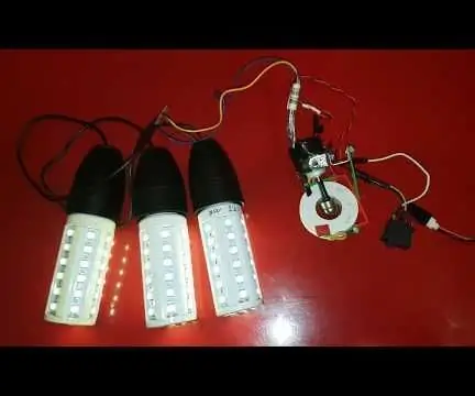 Generador elèctric que alimenta bombetes led: 3 passos (amb imatges)