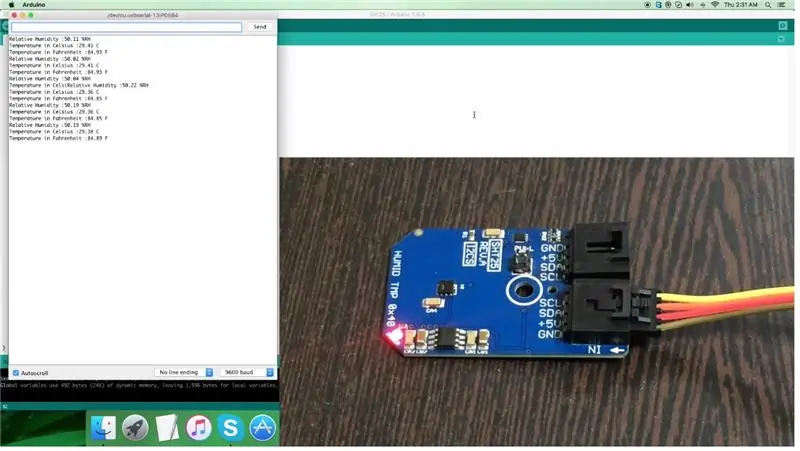 Temperatura at Humidity Monitoring Code