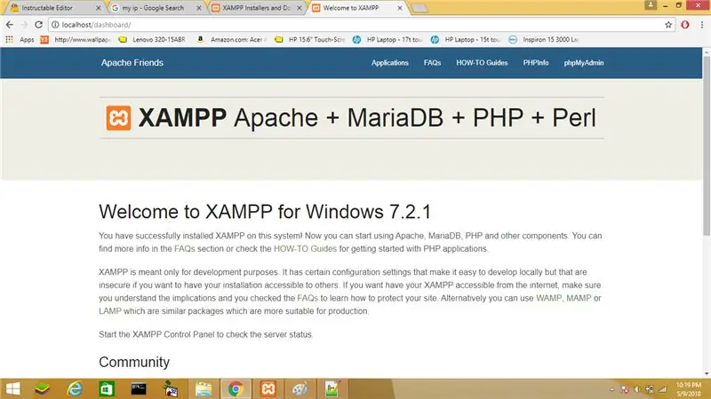 Ελέγξτε το XAMPP