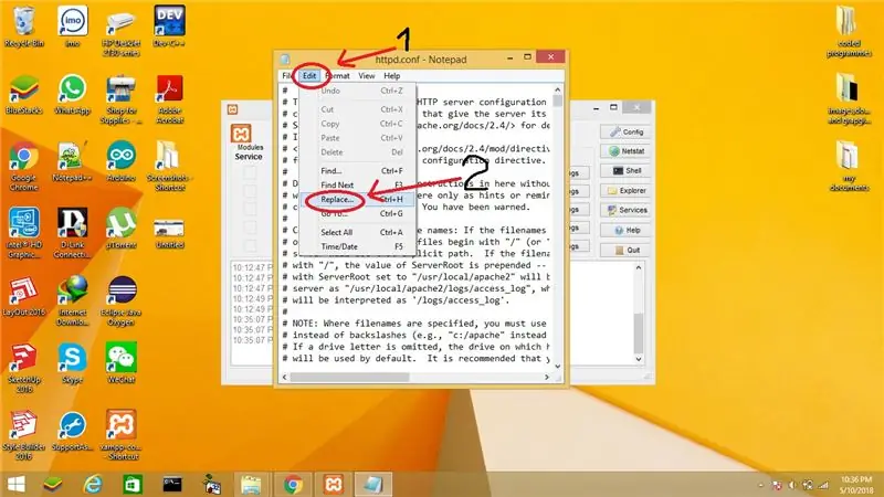 Ändern der Portnummer unseres XAMPP-Servers