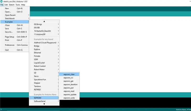 Charger le micrologiciel sur Arduino