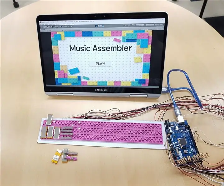 Assembleur de musique : Instrument de musique virtuel intégré avec capteur tactile de type bloc : 4 étapes