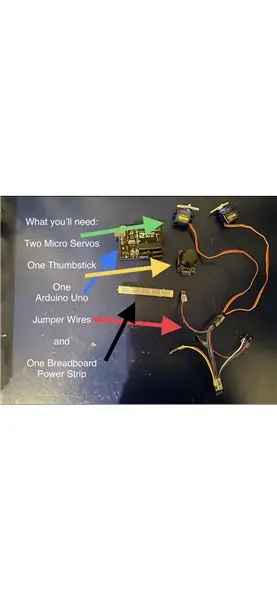 Bras robotique double micro servo