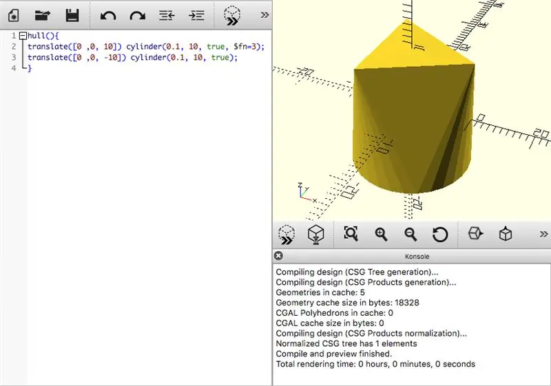 هال في OpenSCAD