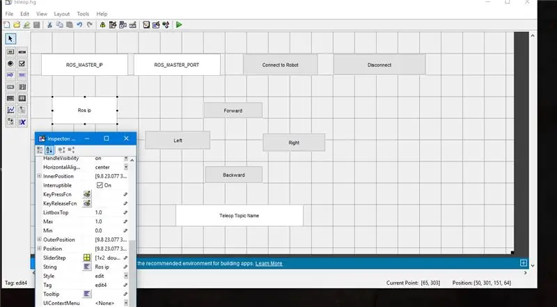 Crea una GUI per il controller