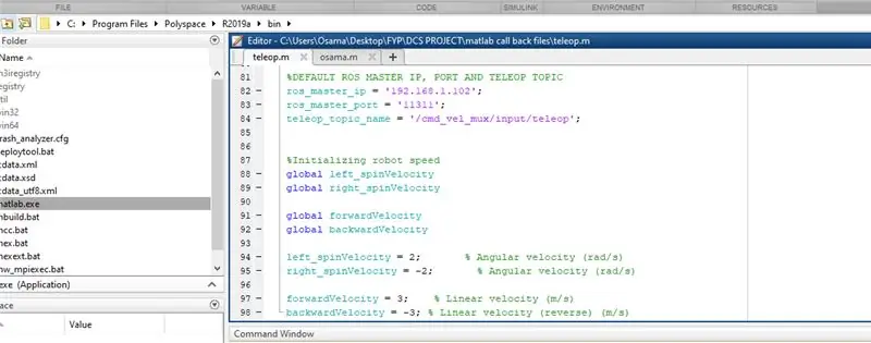 Programmation des boutons-poussoirs de l'interface graphique