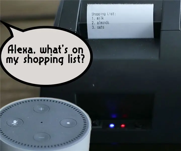 Принтер Alexa - Принтер за рециклирани касови бележки: 7 стъпки (със снимки)