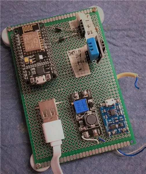 Rad na PCB -u - zavarene glave za ESP8266 i senzore temeljene na shemama