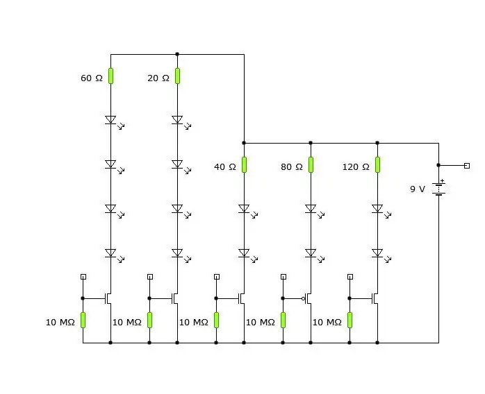 Soldeer die LED's