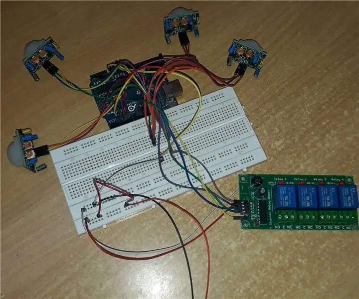 Arduino يتحكم في مستشعر P.I.R متعدد على نفس الهيكل: 3 خطوات