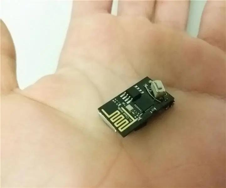 כפתור מקש ESP8266 זעיר (הניתן להגדרה מחדש): 15 שלבים