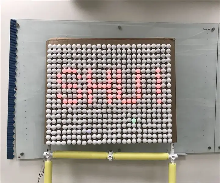 500 LED diod na zeď s ESP32: 16 kroků