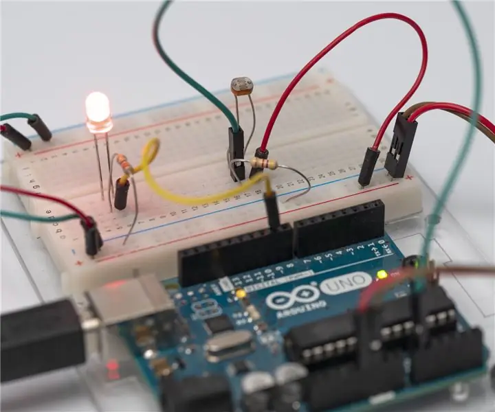 Ljussensor (fotoresistor) med Arduino i Tinkercad