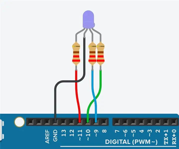 Tinkerkaddagi Arduino bilan RGB LED rang aralashmasi: 5 qadam (rasmlar bilan)