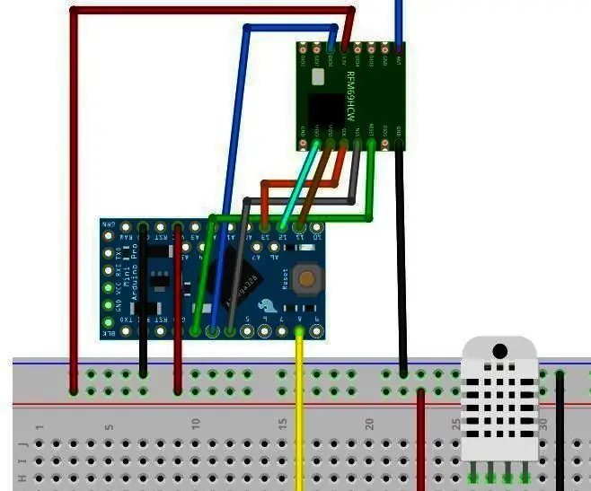 Sensor Suhu dan Kelembapan LORA: 6 Langkah