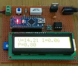 Arduino vatmetro veikimas