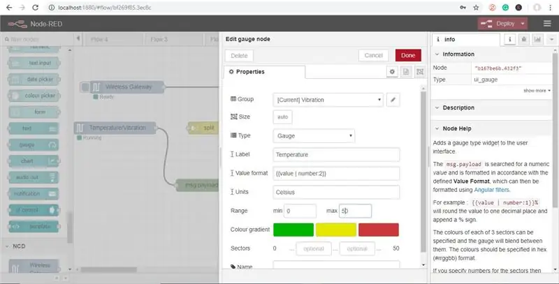 A continuació, per al node Gauge