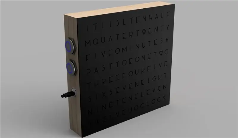 Minimalistische Word Clock