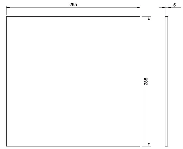 Laser Cutting 2 πάνελ MDF