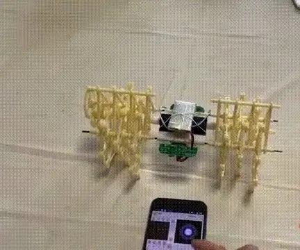 Walking Strandbeest, Java / Python și aplicație controlată: 4 pași (cu imagini)