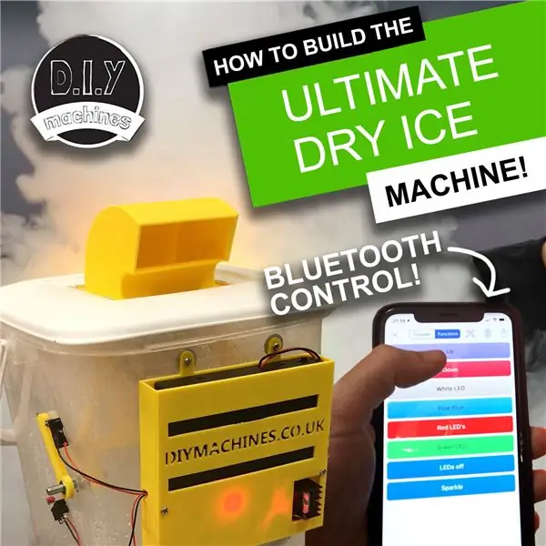 Ultimate Dry Ice Fog Machine - Kinokontrol ng Bluetooth, Pinapatakbo ng Baterya at Naka-print na 3D