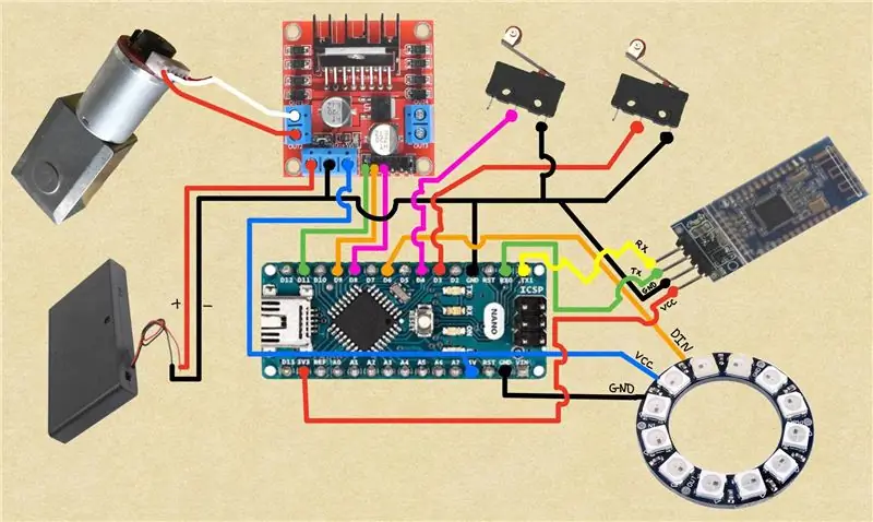 Sluit Arduino en Motor Driver aan