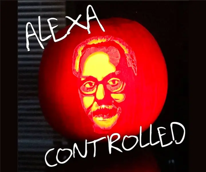 Alexa-kontrollert Adam Savage Pumpkin: 5 trinn (med bilder)