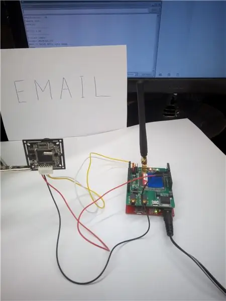 Cámara de correo electrónico Arduino (VC0706 + 3G Shield + Arduino M0 Analógico)